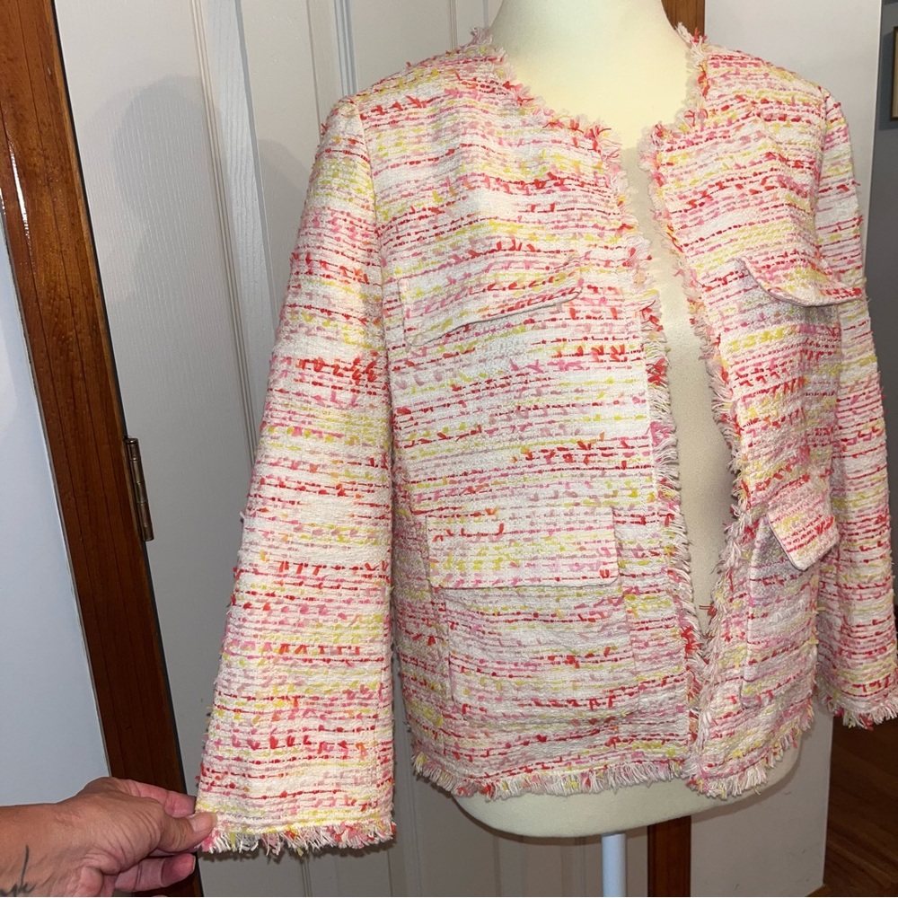 Kate Spade Tweed Chic Multicolor Jacket - Picture 4 of 13